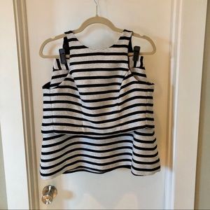 Express Black and white tank & skirt set